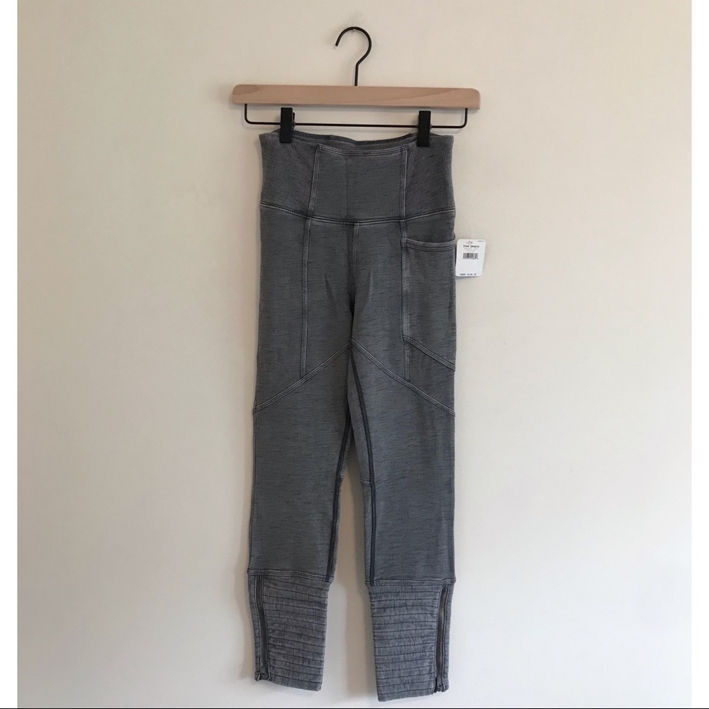 NWT Free People High-Rise Get On It Legging Gray
